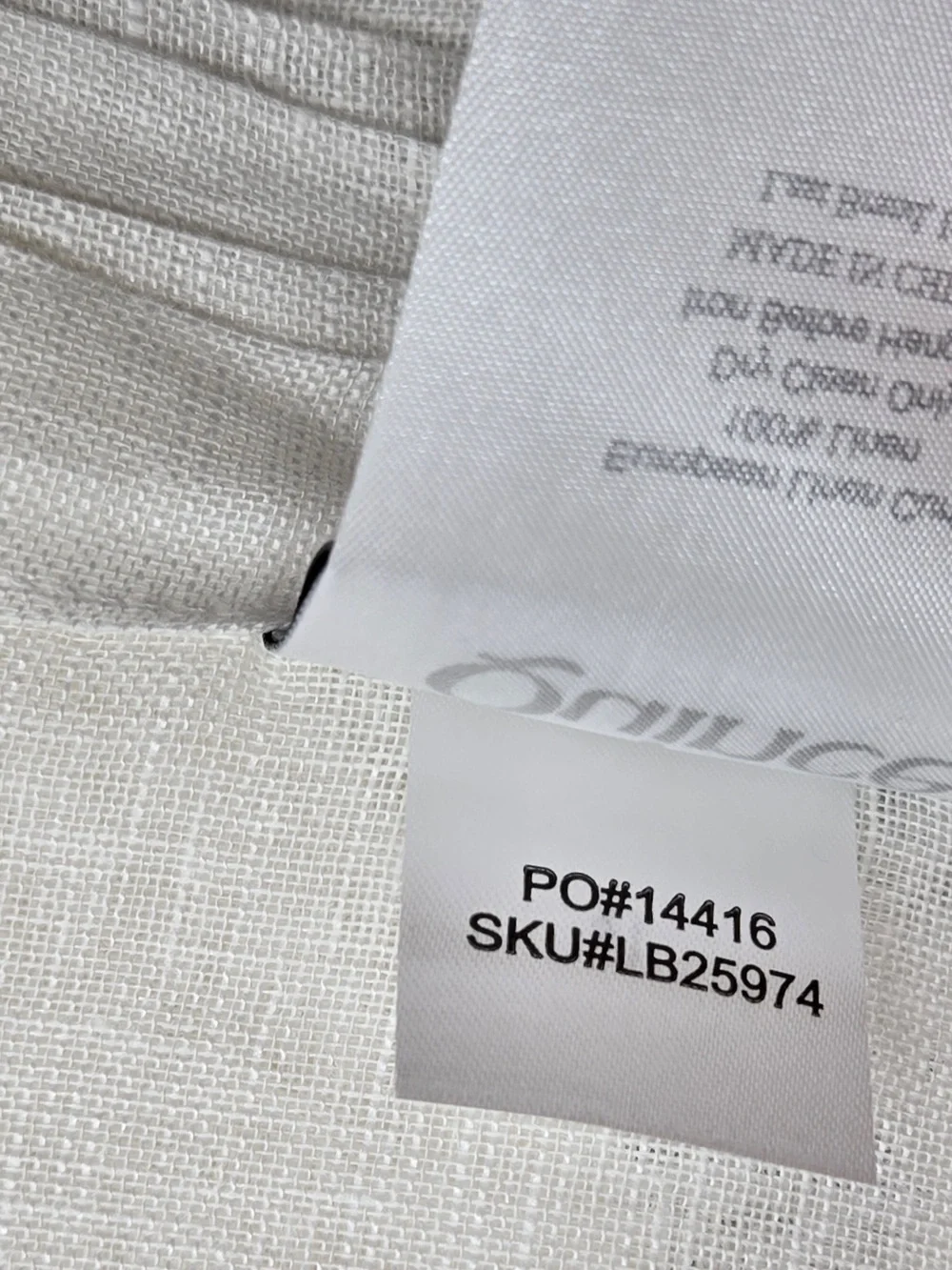 NWT QUINCE Set Of 2 48x108 European Linen Sheer Curtains White 9624
